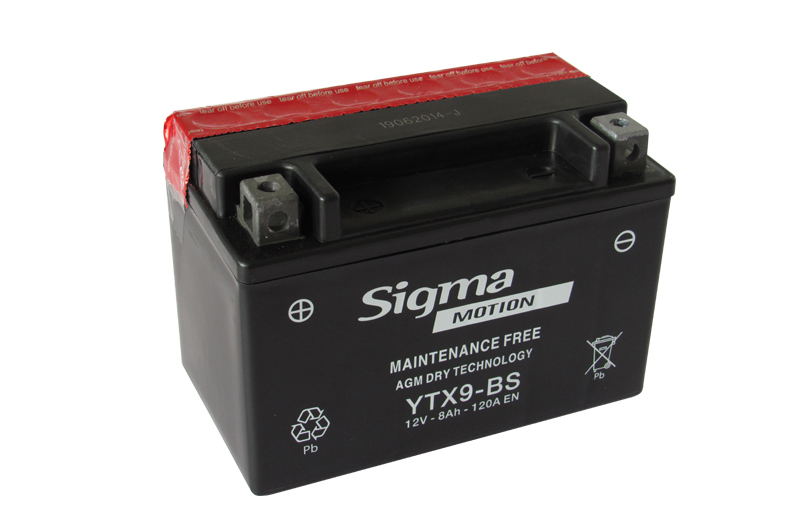 ΜΠΑΤΑΡΙΑ MOTO 12V 8Ah AGM SIGMA MOTION 